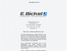 Tablet Screenshot of bickel.com